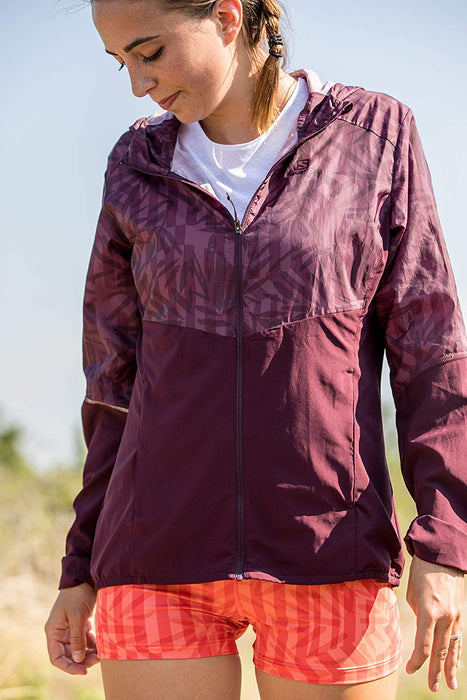 Salomon Women's Standard Agile Short W, Cayenne/Print