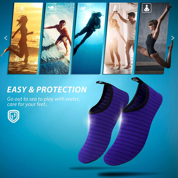 SIMARI Water Shoes Womens and Mens Quick-Dry Aqua Socks Barefoot for Outdoor Beach Swim Surf Yoga Exercise SWS001