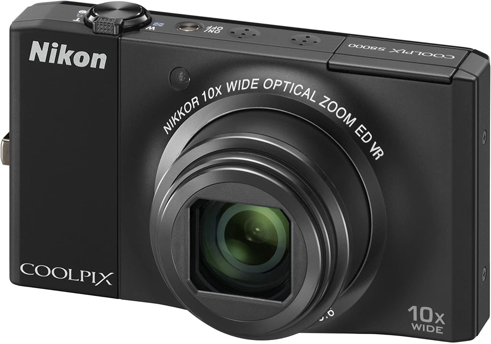 Nikon Coolpix S8000 14.2MP Digital Camera with 10x Optical Vibration Reduction (VR) Zoom and 3.0-Inch LCD (Black)