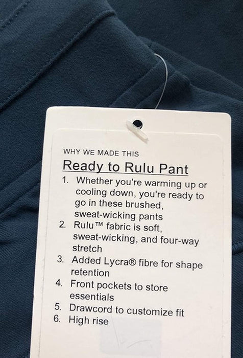 Lululemon Ready to RULU Pant - NIDI (Night Diver)