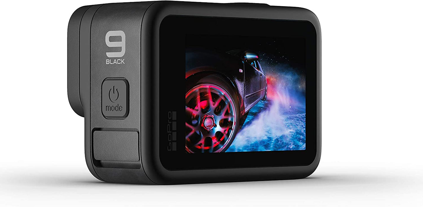 GoPro HERO9 Black - Waterproof Action Camera with Front LCD and Touch Rear Screens, 5K Ultra HD Video, 20MP Photos, 1080p Live Streaming, Webcam