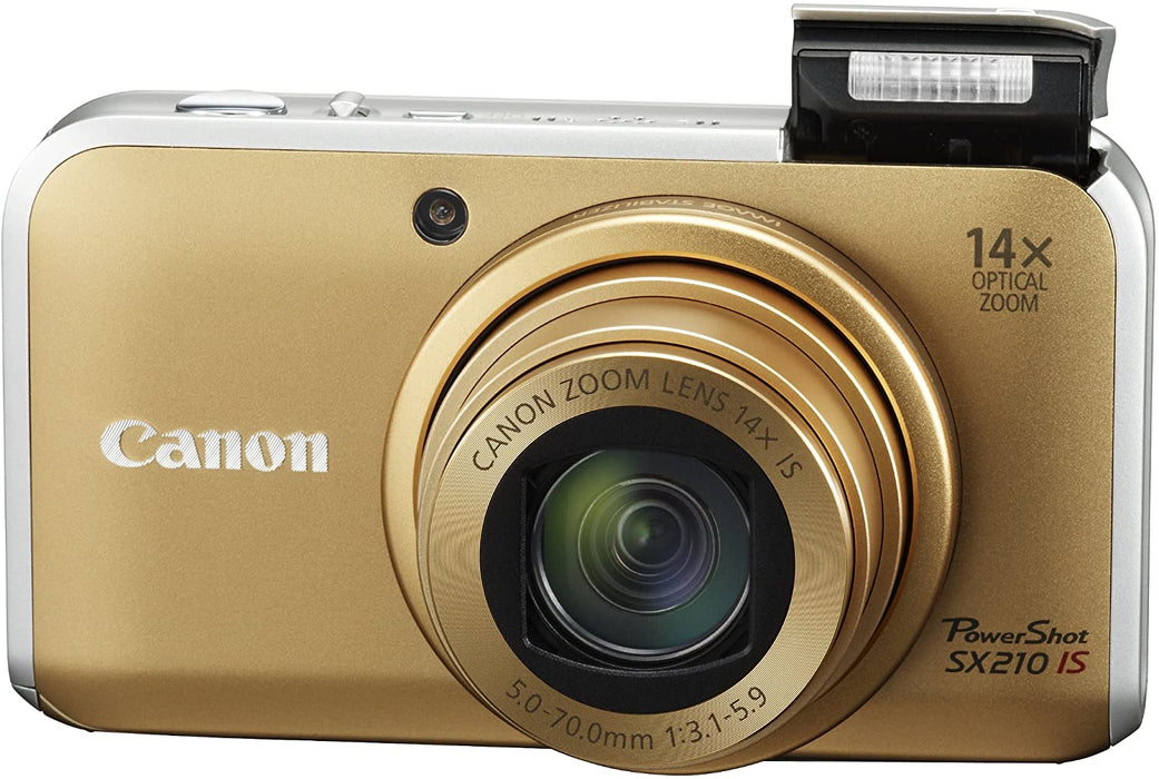 Canon PowerShot SX210IS 14.1 MP Digital Camera with 14x Wide Angle Optical Image Stabilized Zoom and 3.0-Inch LCD - Black (Discontinued by Manufacturer)
