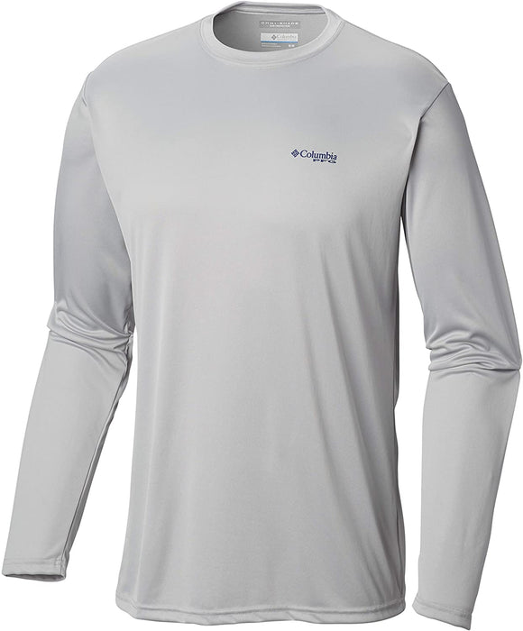 Columbia Men's Terminal Tackle PFG State Triangle Long Sleeve, Moisture Wicking