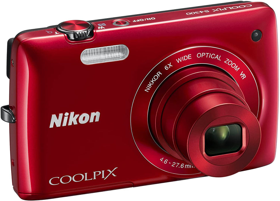 Nikon COOLPIX S4300 16 MP Digital Camera with 6x Zoom NIKKOR Glass Lens and 3-inch Touchscreen LCD (Plum)