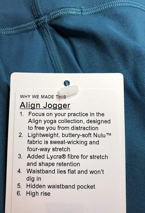 Lululemon Align Jogger - DETE (Dessert Teal)