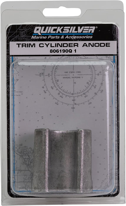 Quicksilver 806190Q1 Aluminum Anode - Bravo Drive Trim Cylinder for Bravo, Blackhawk and Vazer Drives