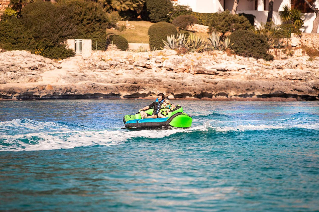 Jobe Binar 2 Person Towable - Blue - Unisex - Just Tow The Rope to one of It's 2-Way Quick Connector Tow Points and find