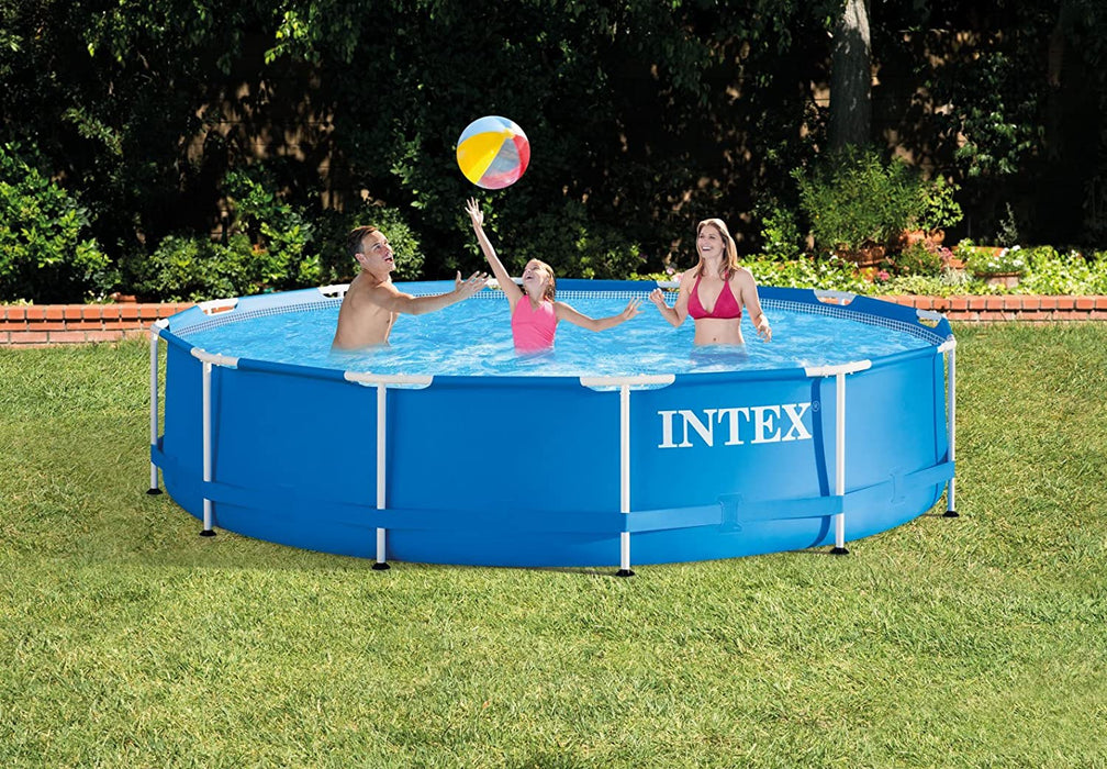 Intex 12-Foot by 30-Inch Metal Frame Pool Set