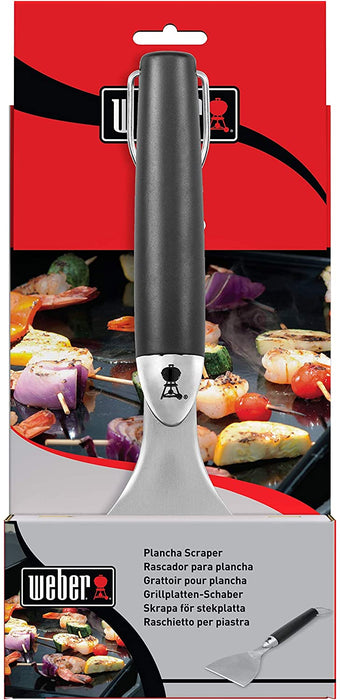 Weber 6207 Grillplatten-Schaber, Edelstahl Stainless Steel Grill Plate Scraper