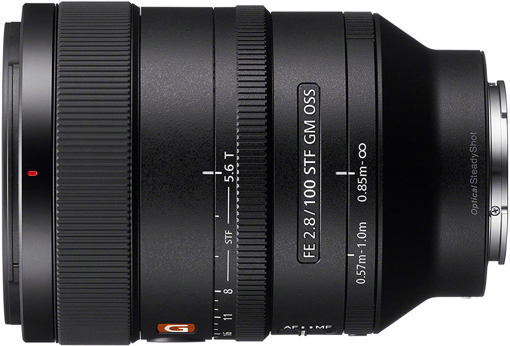 Sony SEL100F28GM 100mm f2.8 Medium-telephoto Fixed Prime Camera Lens, Black