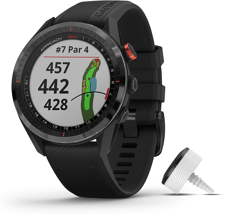 Garmin Approach S62, Premium Golf GPS Watch, Built-in Virtual Caddie, Mapping and Full Color Screen