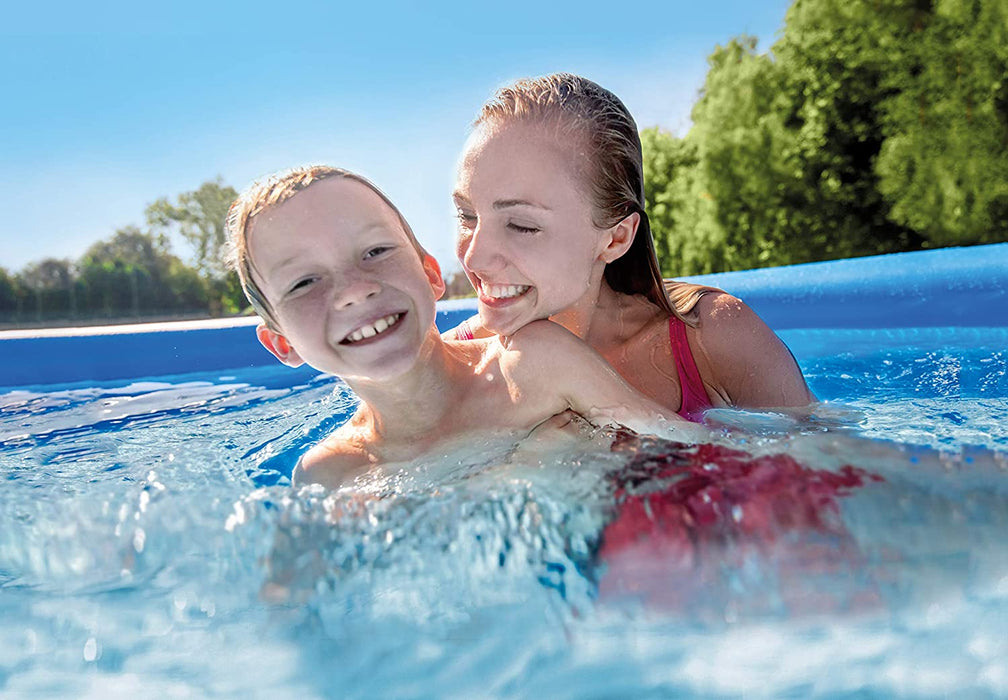 Intex 10 Feet x 24 Inch Easy Set Inflatable Above Ground Pool with Filter, Blue