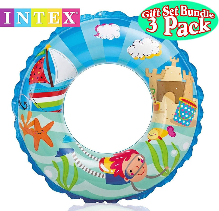 Intex Ocean Reef Transparent Swim Rings Dinosaurs