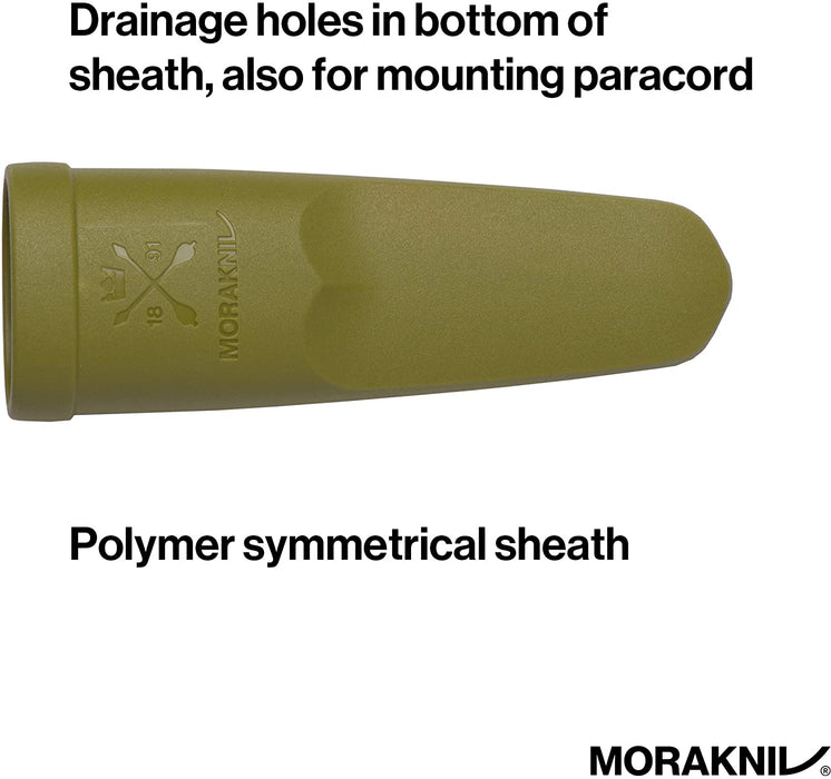 Morakniv Eldris Fixed-Blade Pocket-Sized Knife with Sandvik Stainless Steel Blade, Lanyard and Firestarter