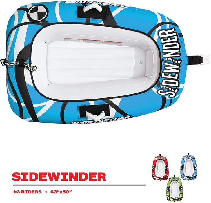 Sportsstuff Sidewinder | 1-3 Rider Towable Tube for Boating