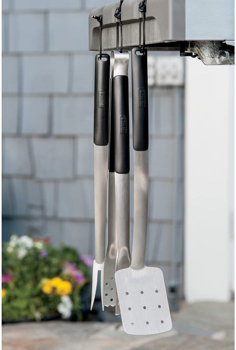 Weber 6682 Essentials Stainless Steel 3Piece Tool Set, Silver