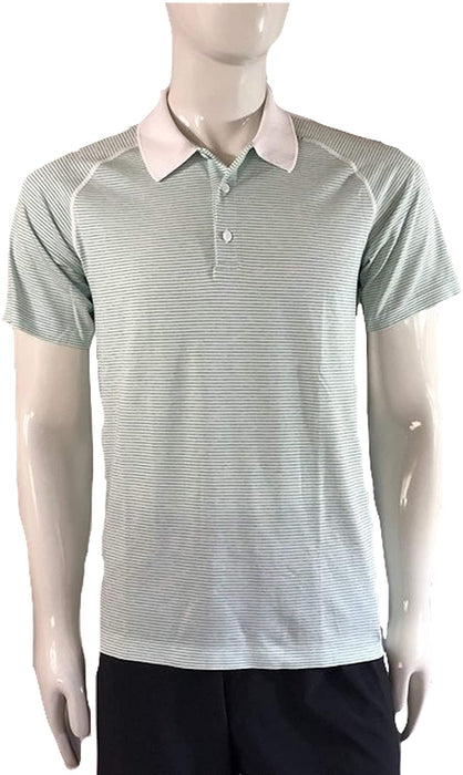 Lululemon Metal Vent TECH Polo - WHT/WHT/BLGN (S)