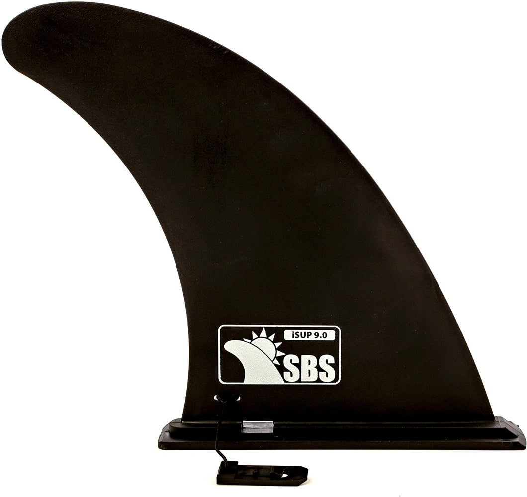 Santa Barbara Surfing SBS 9" iSUP Fin - Quick Release Slide in Fin for Inflatable Paddleboard (Aqua Marina, Vilano, etc)