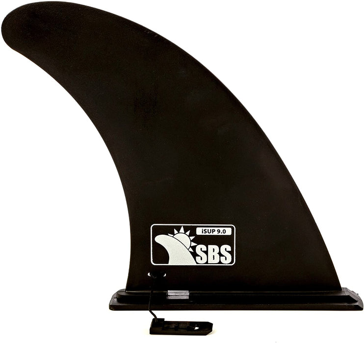 Santa Barbara Surfing SBS 9" iSUP Fin - Quick Release Slide in Fin for Inflatable Paddleboard (Aqua Marina, Vilano, etc)