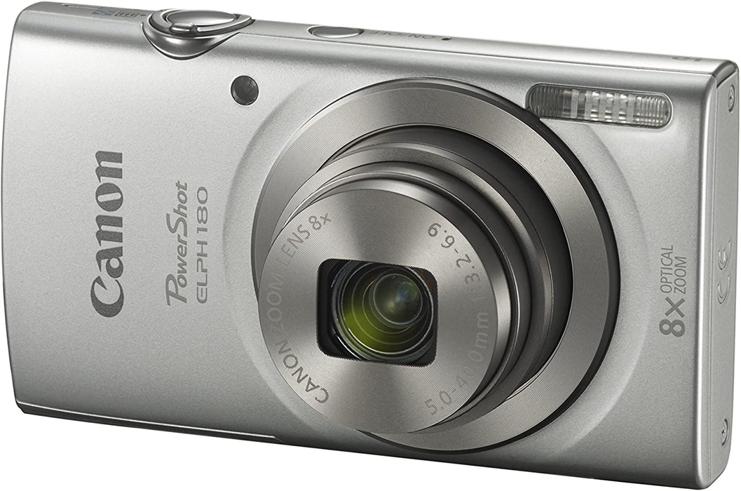 Canon PowerShot ELPH 180 Digital Camera w/Image Stabilization and Smart AUTO Mode (Red)