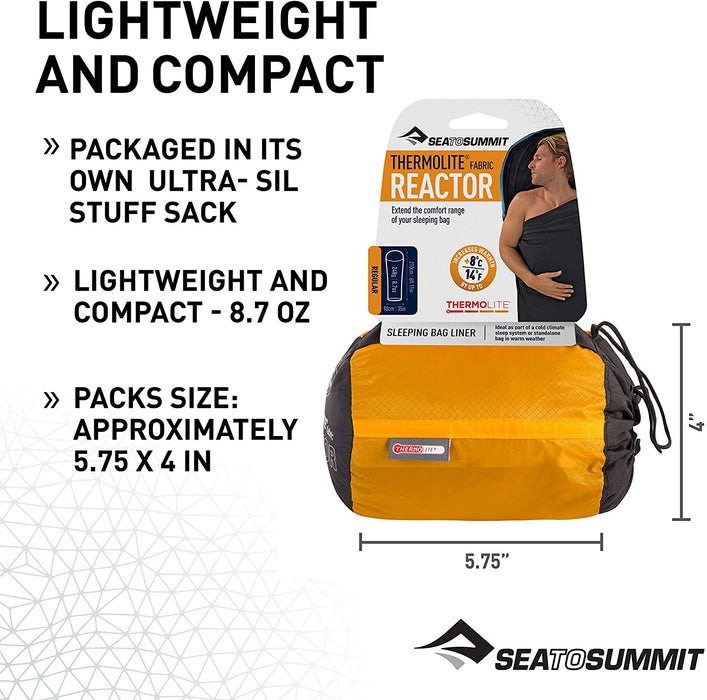 Sea to Summit Thermolite Reactor Sleeping Bag Liner Series