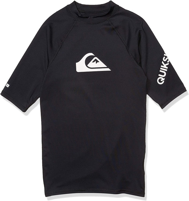 Quiksilver Boys' Big Time Short Sleeve Youth Rashguard Surf Shirt
