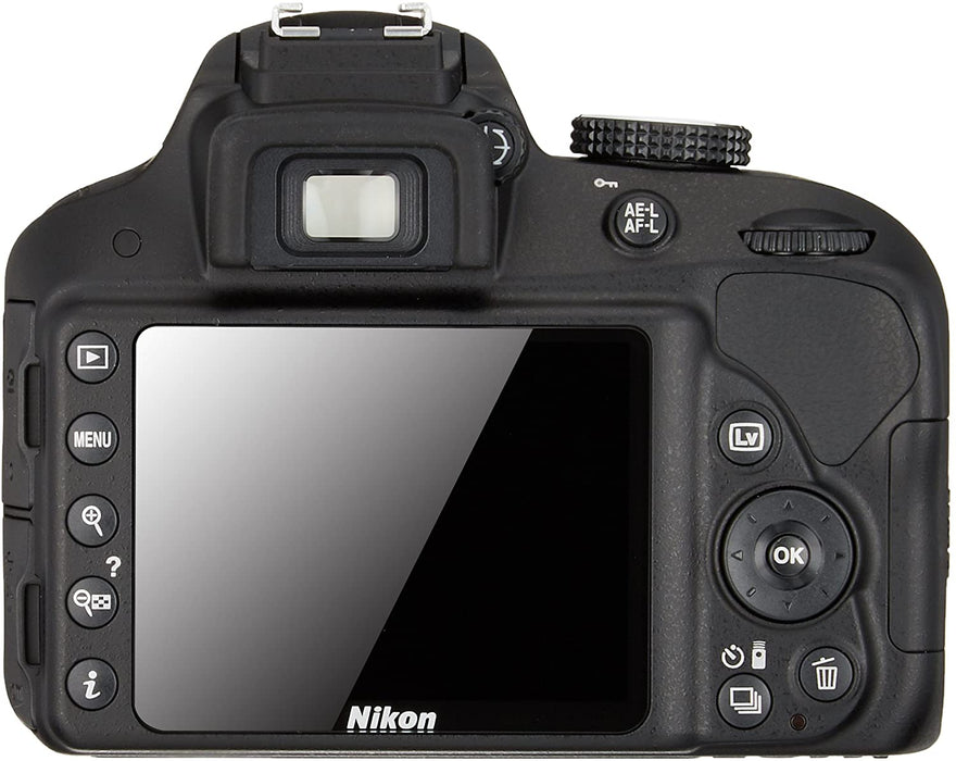 Nikon digital camera D3300 double zoom kit 18-55mm DX VR II & 55-200mm DX VR II Lenses2 Black