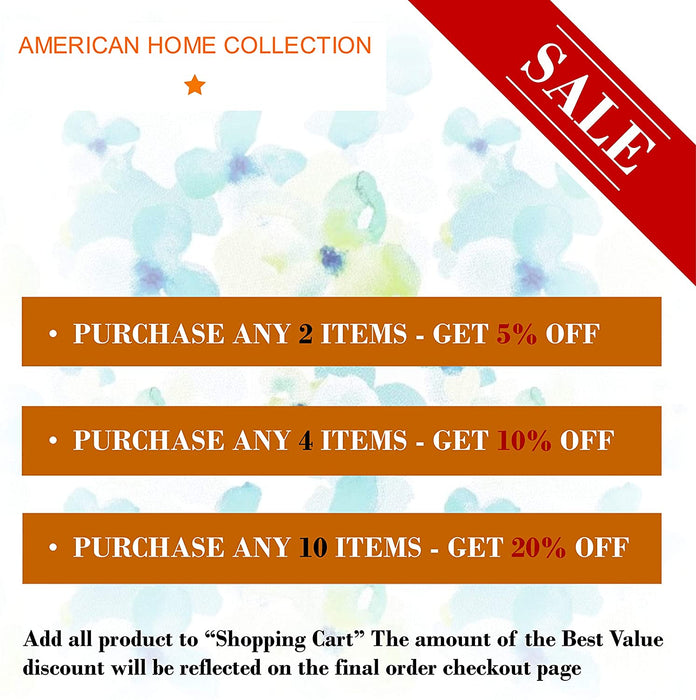 American Home Collection Deluxe 6 Piece Printed Sheet Set of Brushed Fabric, Deep Pocket Wrinkle Resistant - Hypoallergenic (Twin