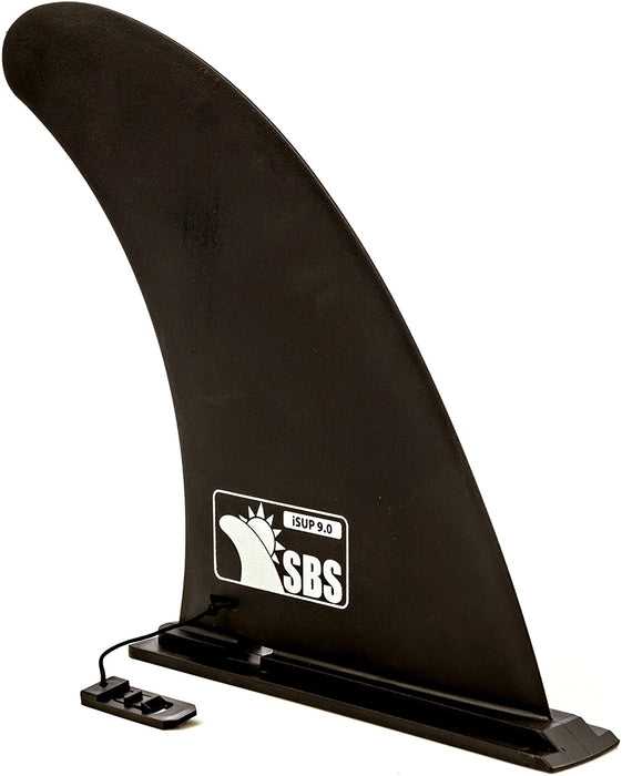 Santa Barbara Surfing SBS 9" iSUP Fin - Quick Release Slide in Fin for Inflatable Paddleboard (Aqua Marina, Vilano, etc)