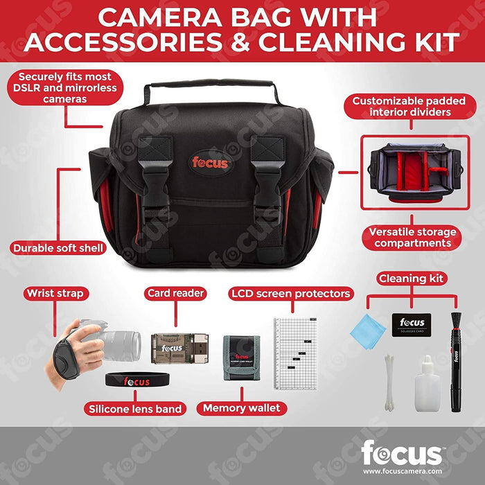 Nikon D5600 24.2MP DSLR Camera with 18-55mm and 70-300mm Lenses Bundled with 64GB SD Card, Filters