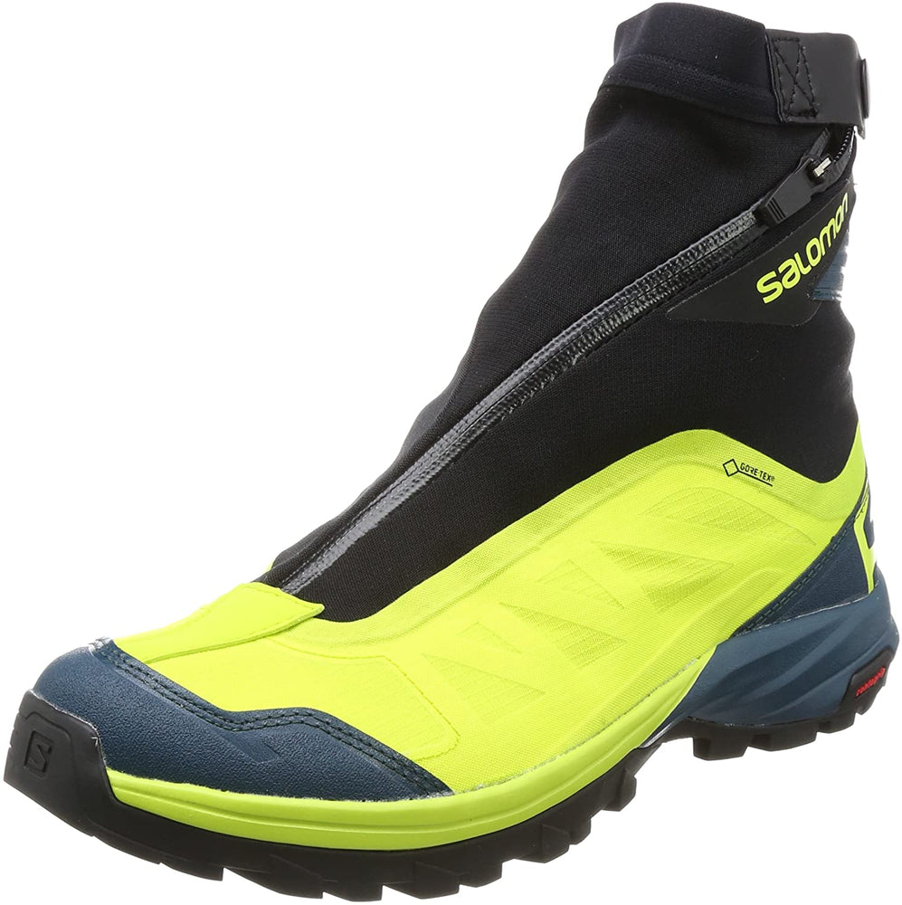 SALOMON Outpath Pro GTX Hiking Boot - Men's Lime Punch/Reflecting Pond/Black, US 7.0/UK 6.5