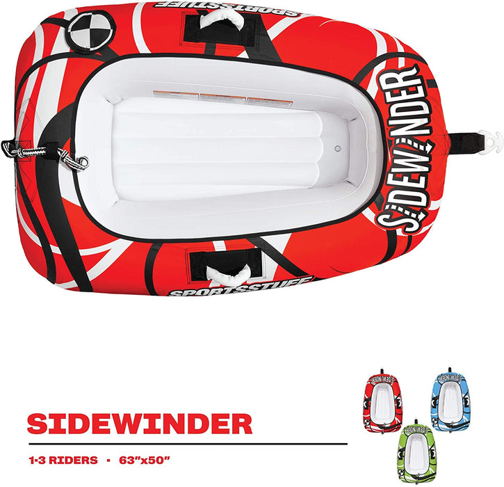 Sportsstuff Sidewinder | 1-3 Rider Towable Tube for Boating