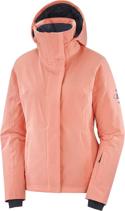 Salomon Speed Women's Ski Jacket, Red Dahlia