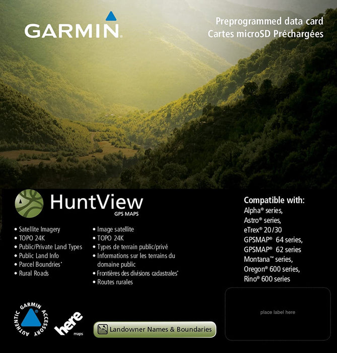 Garmin 010-12257-01 Huntview Map Card - Colorado