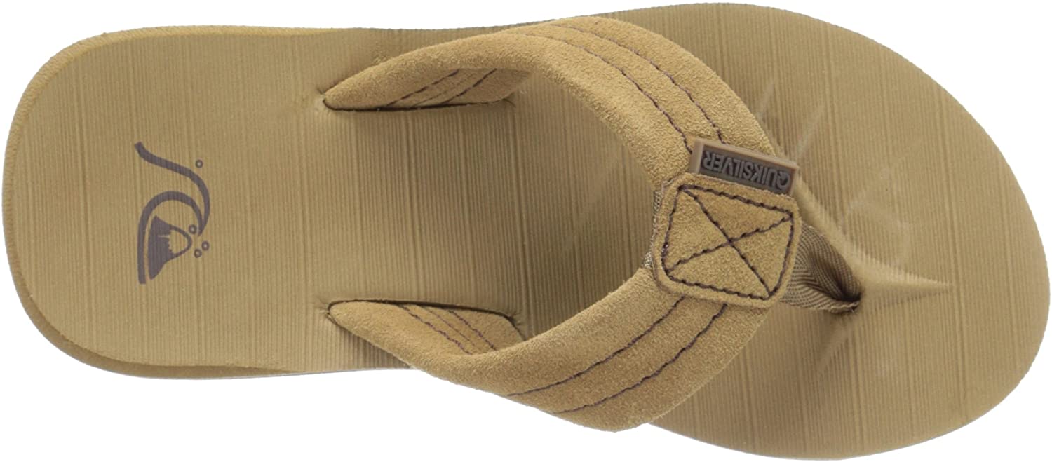 Quiksilver Kids' Carver Suede Youth Flip-Flop Sandal