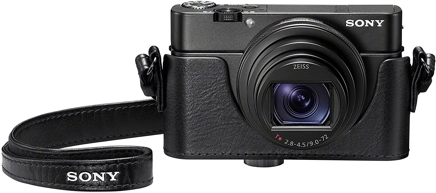 Sony Premium Jacket Case (LCJRXK/B) for RX100 Series Digital Still Cameras, Black, Small