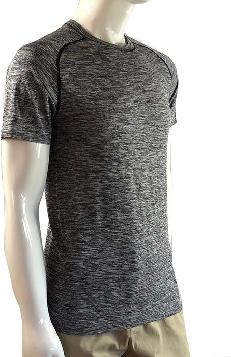 Lululemon Metal Vent TECH Surge SS - BLK/WHT (Size Small)