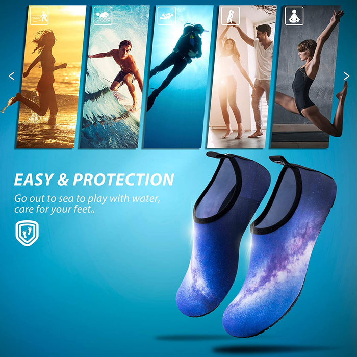SIMARI Water Shoes Womens and Mens Quick-Dry Aqua Socks Barefoot for Outdoor Beach Swim Surf Yoga Exercise SWS001
