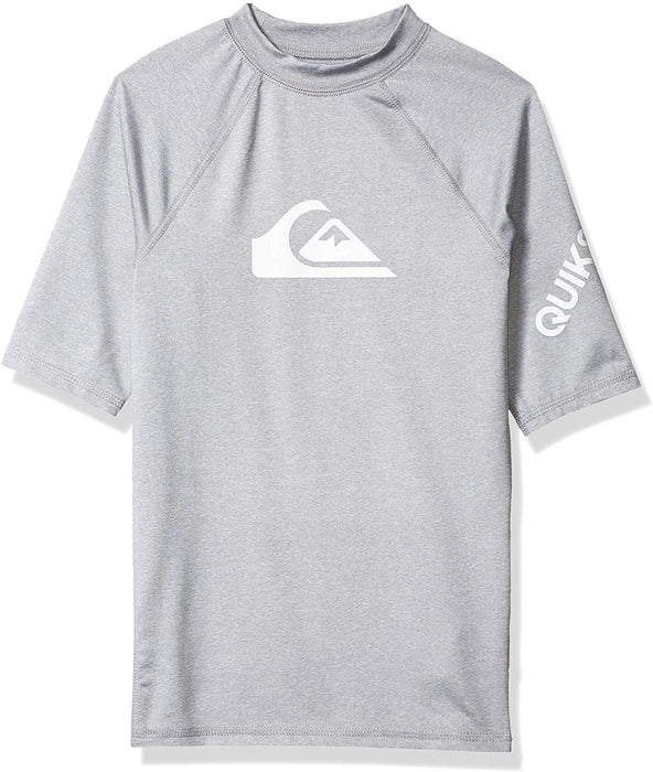 Quiksilver Boys' Big Time Short Sleeve Youth Rashguard Surf Shirt