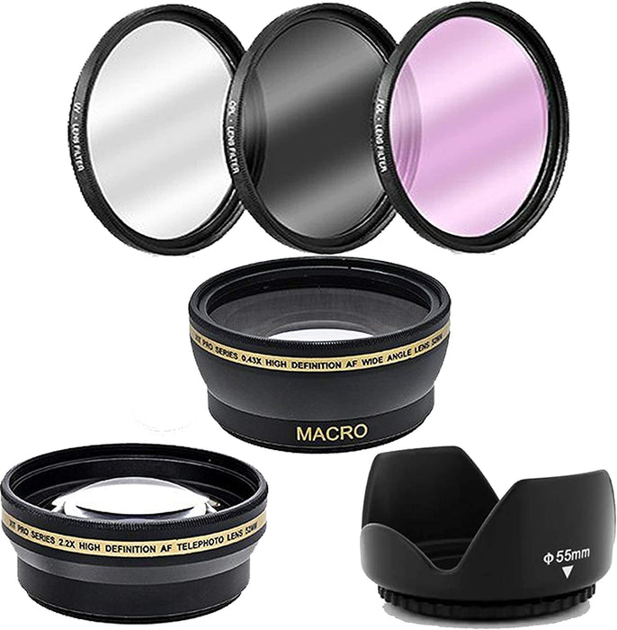 Nikon D7500 DSLR Camera with 18-300mm VR Lens + 32GB Card, Tripod, Flash, and More (20pc Bundle)