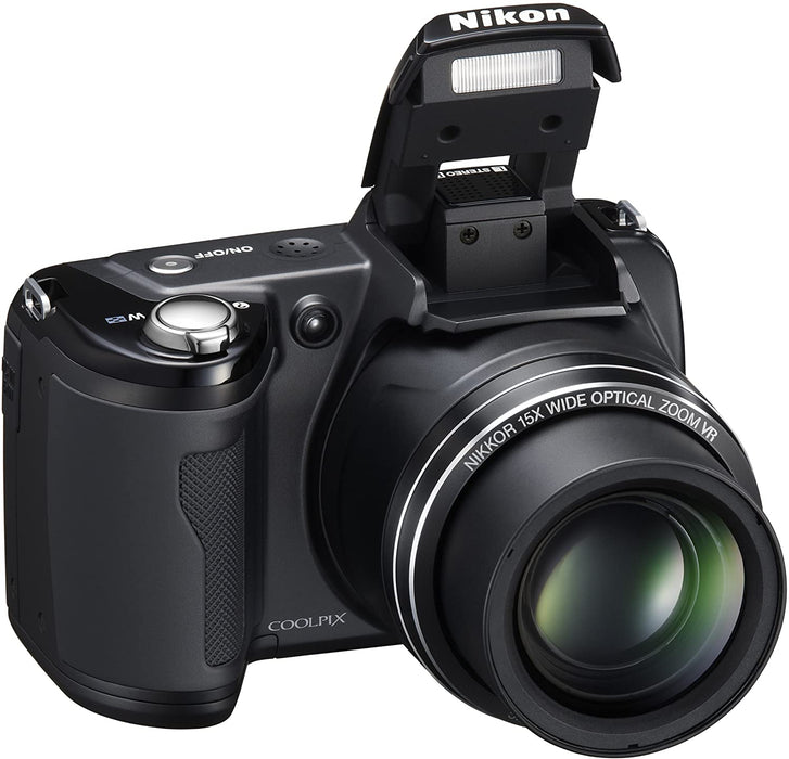 Nikon Coolpix L110 12.1MP Digital Camera with 15x Optical Vibration Reduction (VR) Zoom and 3.0-Inch LCD (Black)