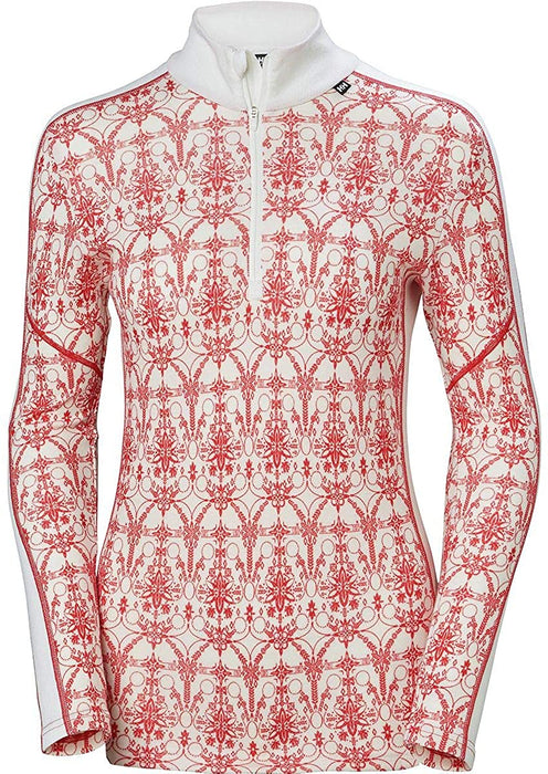 Helly-Hansen W Hh LIFA Merino Wool Graphic 1/2 Zip Baselayer Top