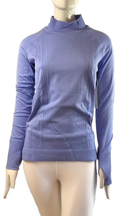 Lululemon Rest Less Mock Neck - HYGB/HYGB (Hydrangea Blue/Hydrangea Blue)