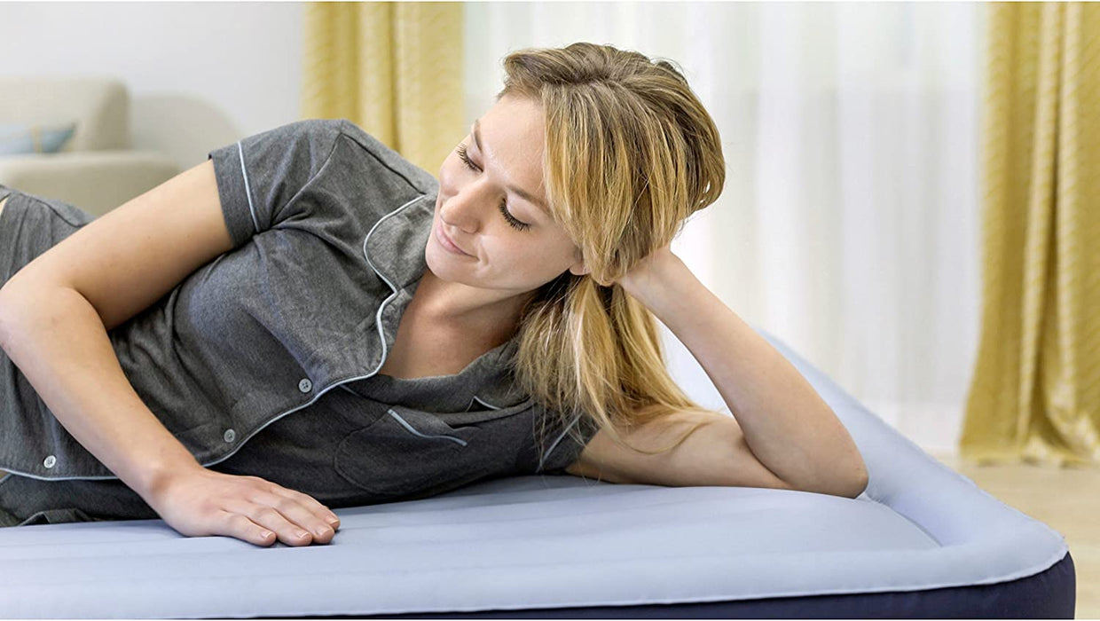 Intex Premaire Series Robust Comfort Airbed with Built-In Electric Pump, Bed Height 20", Queen - Amazon Exclusive