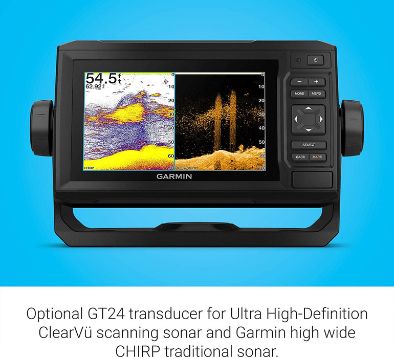 Garmin ECHOMAP UHD 64Cv, 6" Keyed Chartplotter with U.S. BlueChart G3