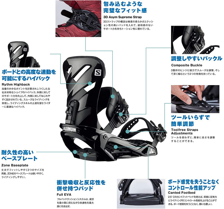 Salomon Rhythm Snowboard Bindings Mens
