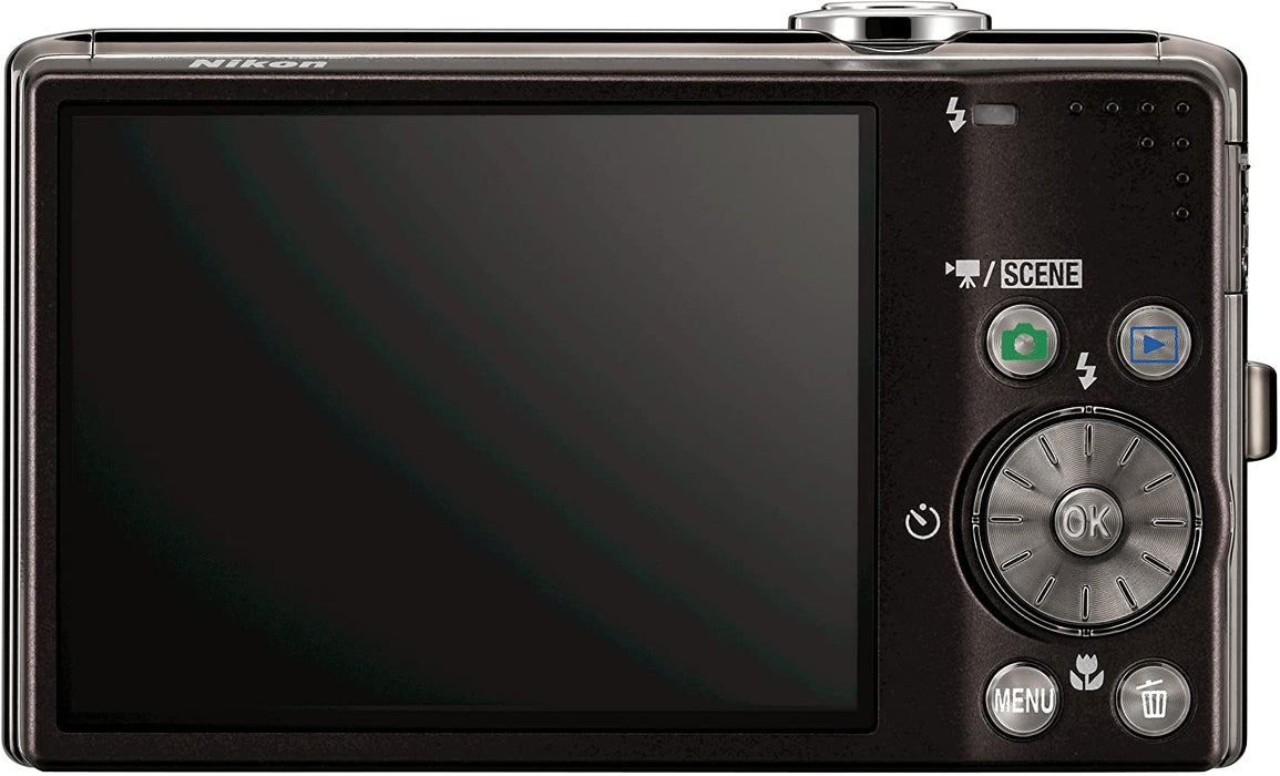 Nikon Coolpix S620 12.2MP Digital Camera with 4x Optical Vibration Reduction (VR) Zoom and 2.7 inch LCD (Jet Black)