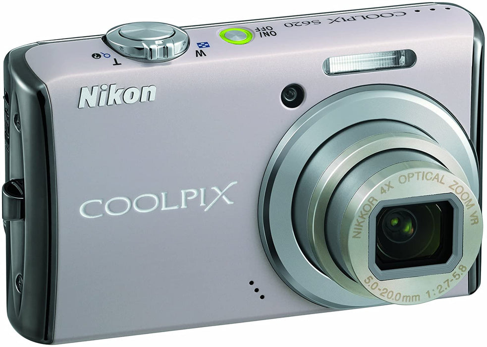 Nikon Coolpix S620 12.2MP Digital Camera with 4x Optical Vibration Reduction (VR) Zoom and 2.7 inch LCD (Jet Black)
