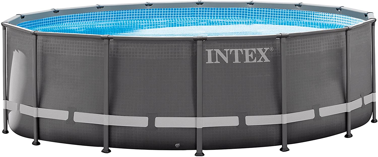 Intex 18ft X 52in Ultra Frame Pool Set with Sand Filter Pump, Ladder