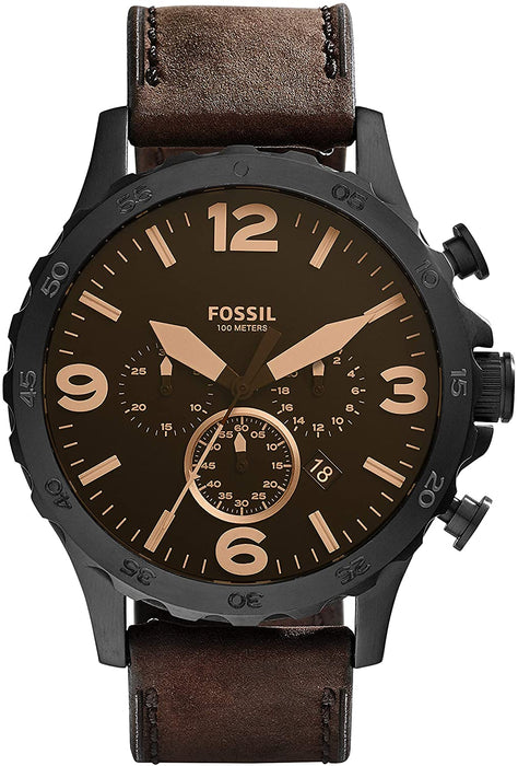 Fossil Men's Nate Stainless Steel Chronograph Quartz Watch